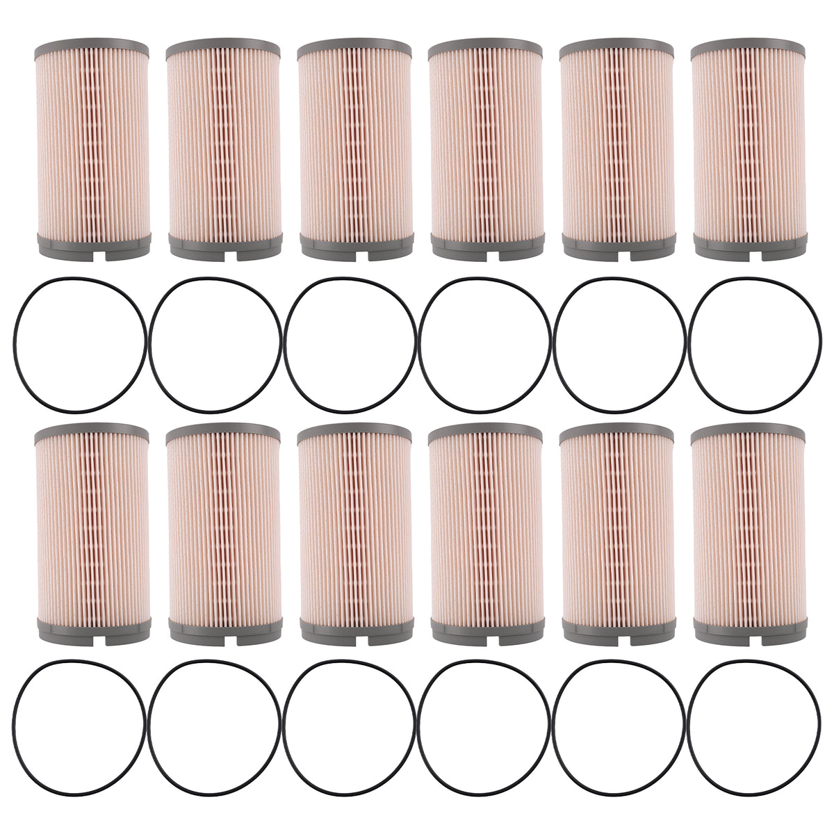 12PCS K37-1029 Fuel Filter compatible For Peterbilt Kenworth 2015 2016 2017 K37-1012