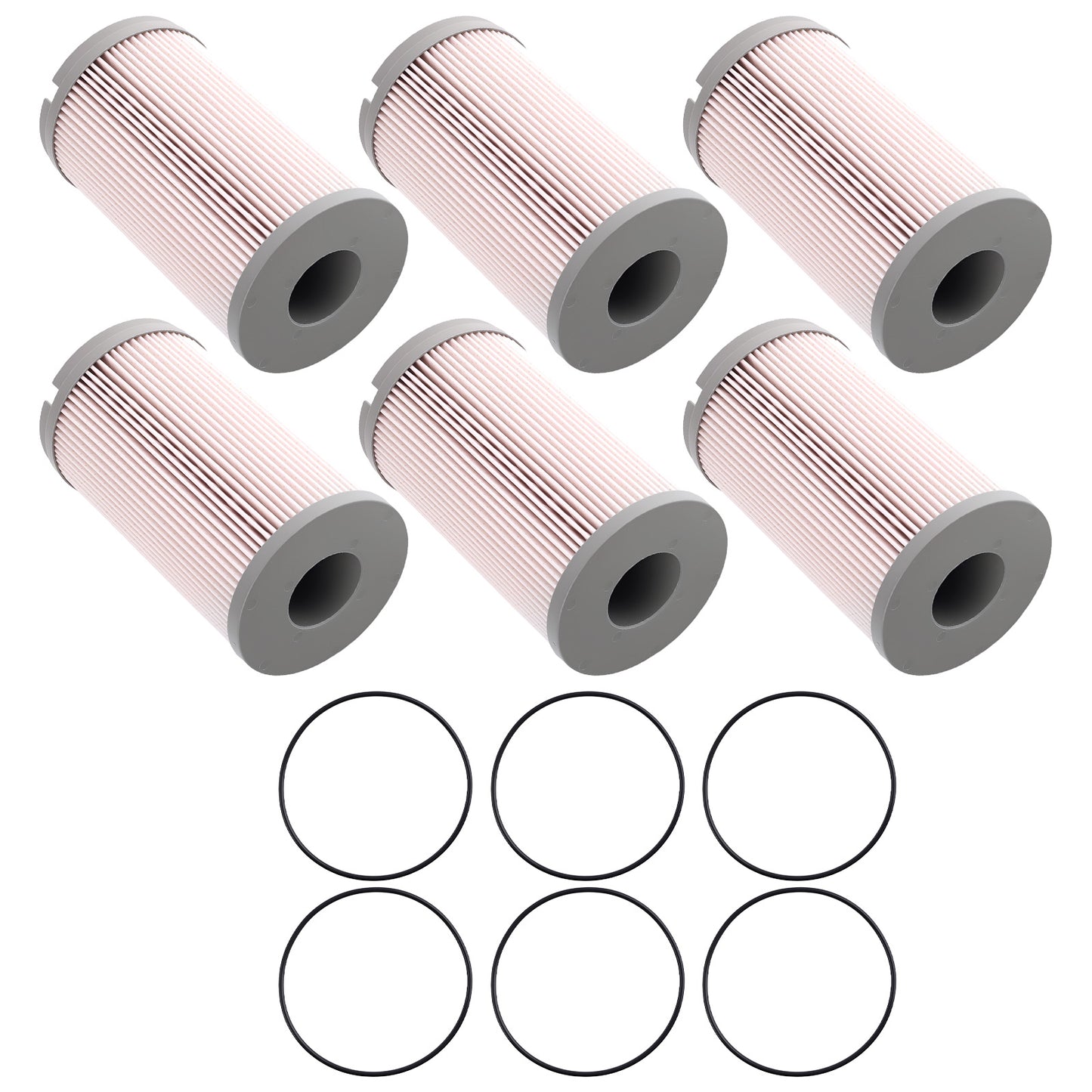Fuel Filter 6Pack compatible For Kenworth T2000 T660 T680 T700 T800 T880 W900 15-17 600500