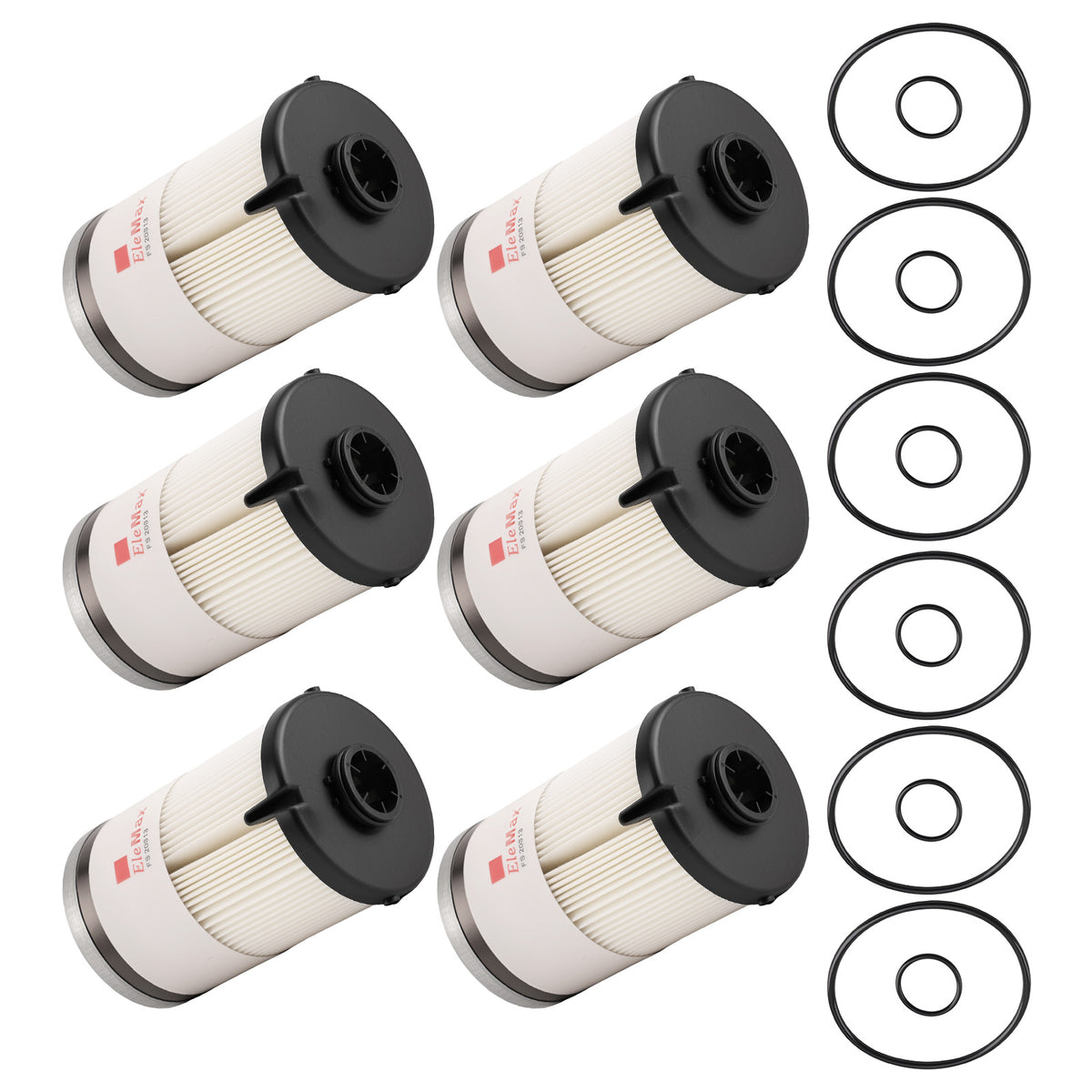 6x New Fuel Filter Kit FS20313 6PCS compatible For Volvo D11 D13TC compatible For Mack MP7 MP8 24009059