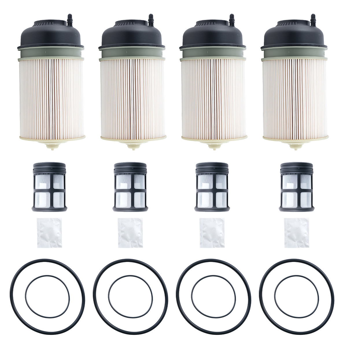 A4720921705 4 Pack Fuel Filter For Detroit DD13 DD15 DD16 Diesel Engine 2014+