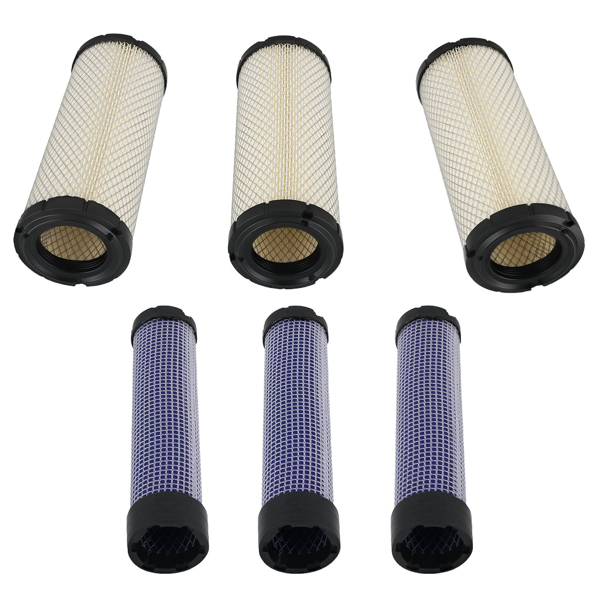 Air Filter Set compatible For Kawasaki FD750D CA9550 High PerFormance Filter Element