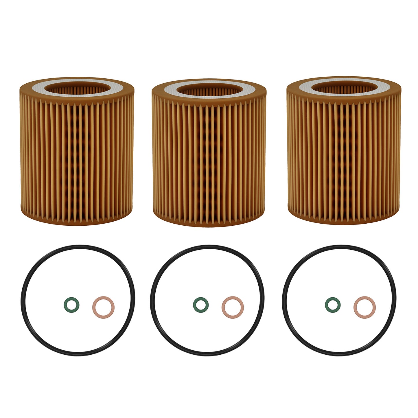 Oil Filter compatible for BMW M2 M3 M4 640i X3 X4 X5 X6 Z4 3.0L HU816X 11427541827 3Pack