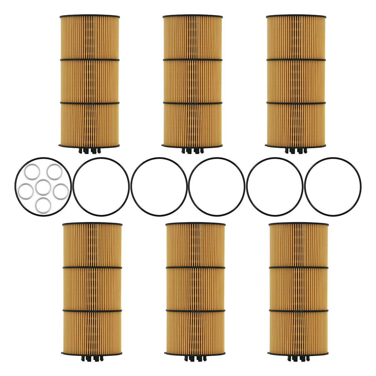 6X New Oil Filter A4721800509 P551005 For DD13 DD15 DD16 Western