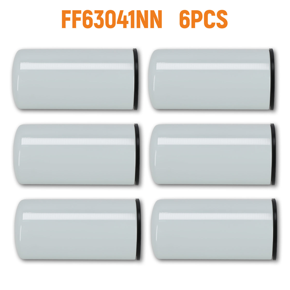 Set of 6 Fuel Filter compatible For Cummins L9, B6.7 Model 2020+ FF63041NN 5526400