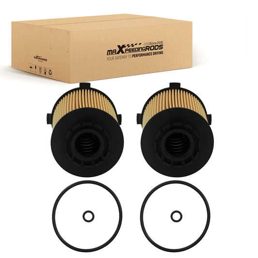 2x Engine Oil Filter compatible for Volvo S60 S80 V60 2015-2023 2.0L HU8014z OX1075D