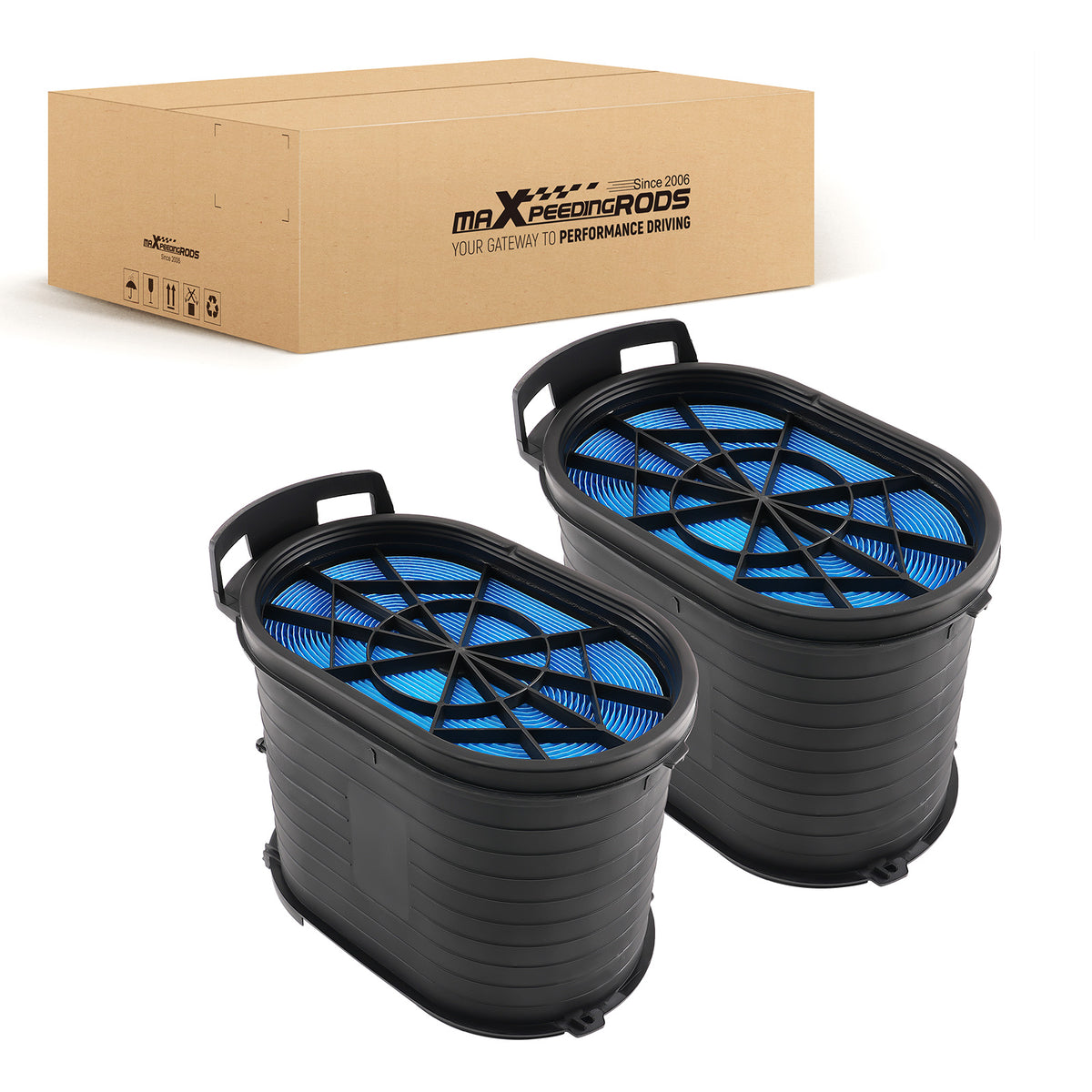 Air Filter compatible For Ford Excursion 6.0L V8 2003-2005 3C3U-9601-BC 3C3Z-9601-BA FA1778