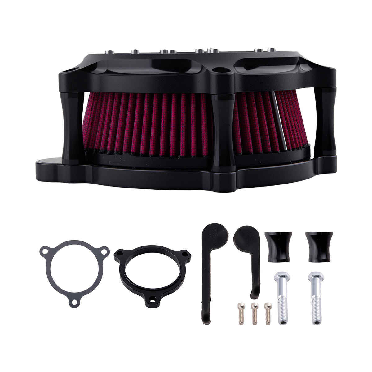 Red Air Cleaner Filter Aluminum compatible For Harley Touring 2017-up Softail 2018
