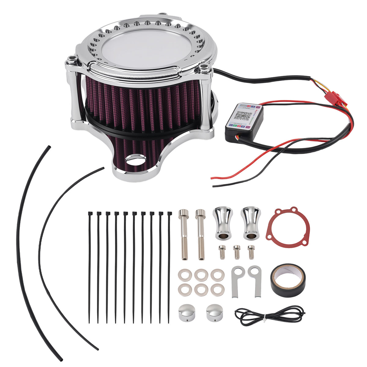 Air Cleaner Assembly compatible For Harley FXD/FXR EVO Twin Cam 1993-2017 Red
