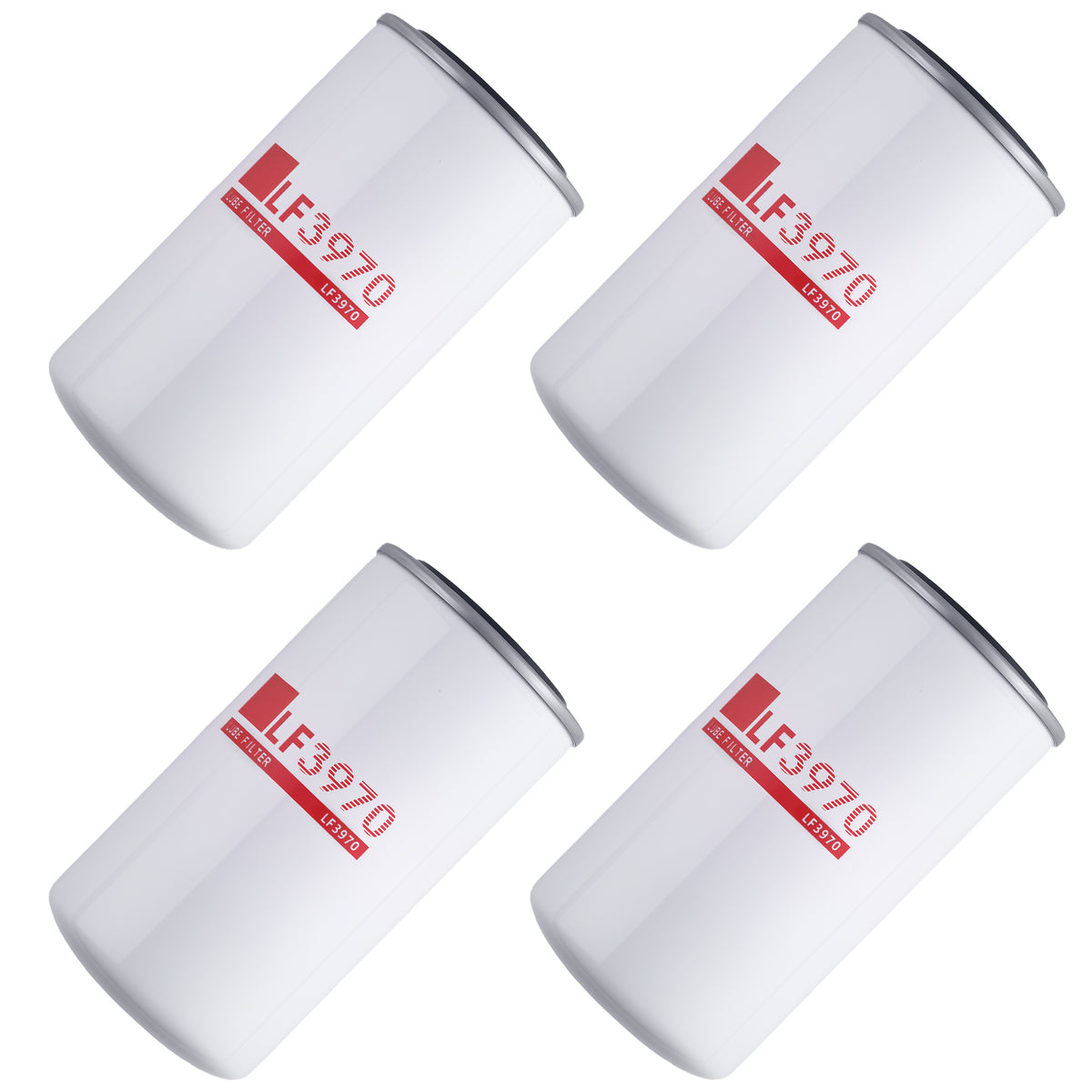 Oil Filter compatible For ForD F-650 2000-2015 3937736 3937144 B7177 LF3970 Set of 4