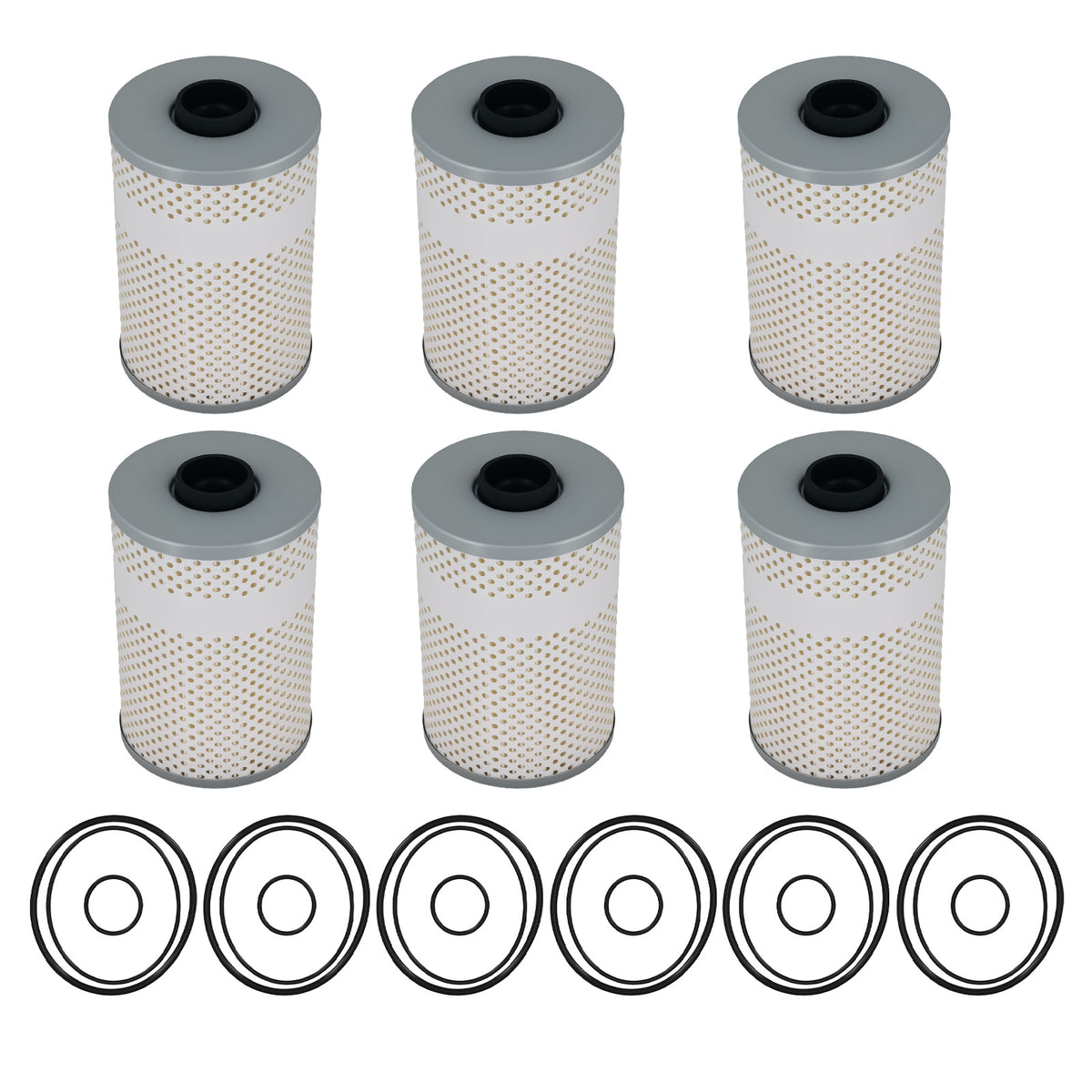 6 Pack Fuel Filters compatible For Cummins Volv-o PF7620 PF7621 PF7680 PF7744 P550414