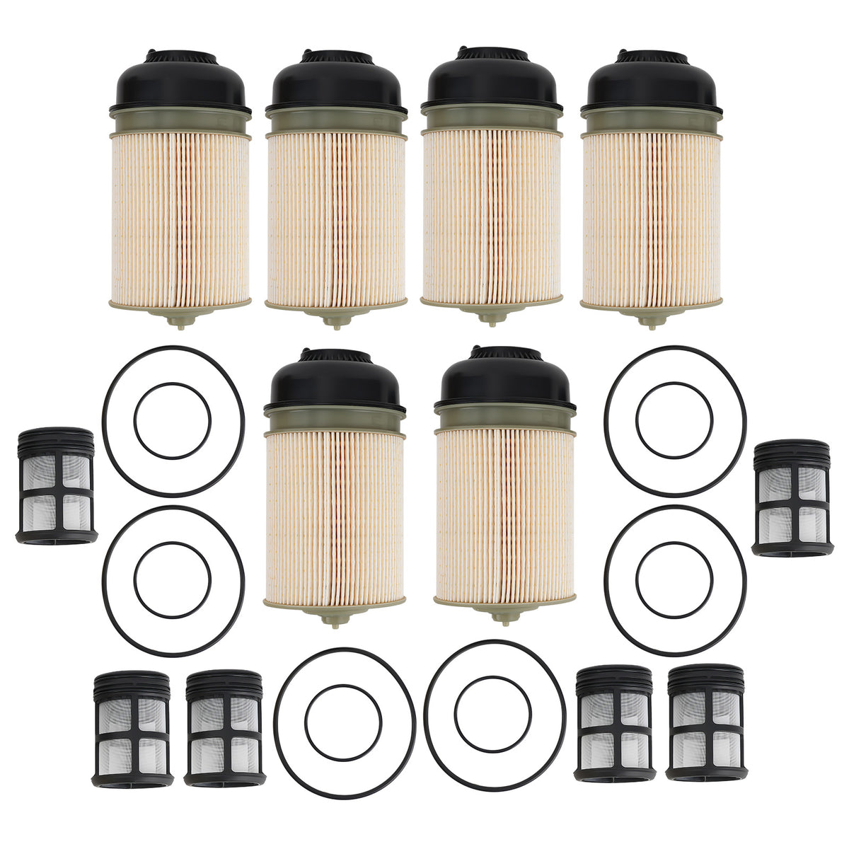 6Pack Fuel Filters compatible For Western Star 4700SB 4700SF 12.8L 2013-2019 PF9908