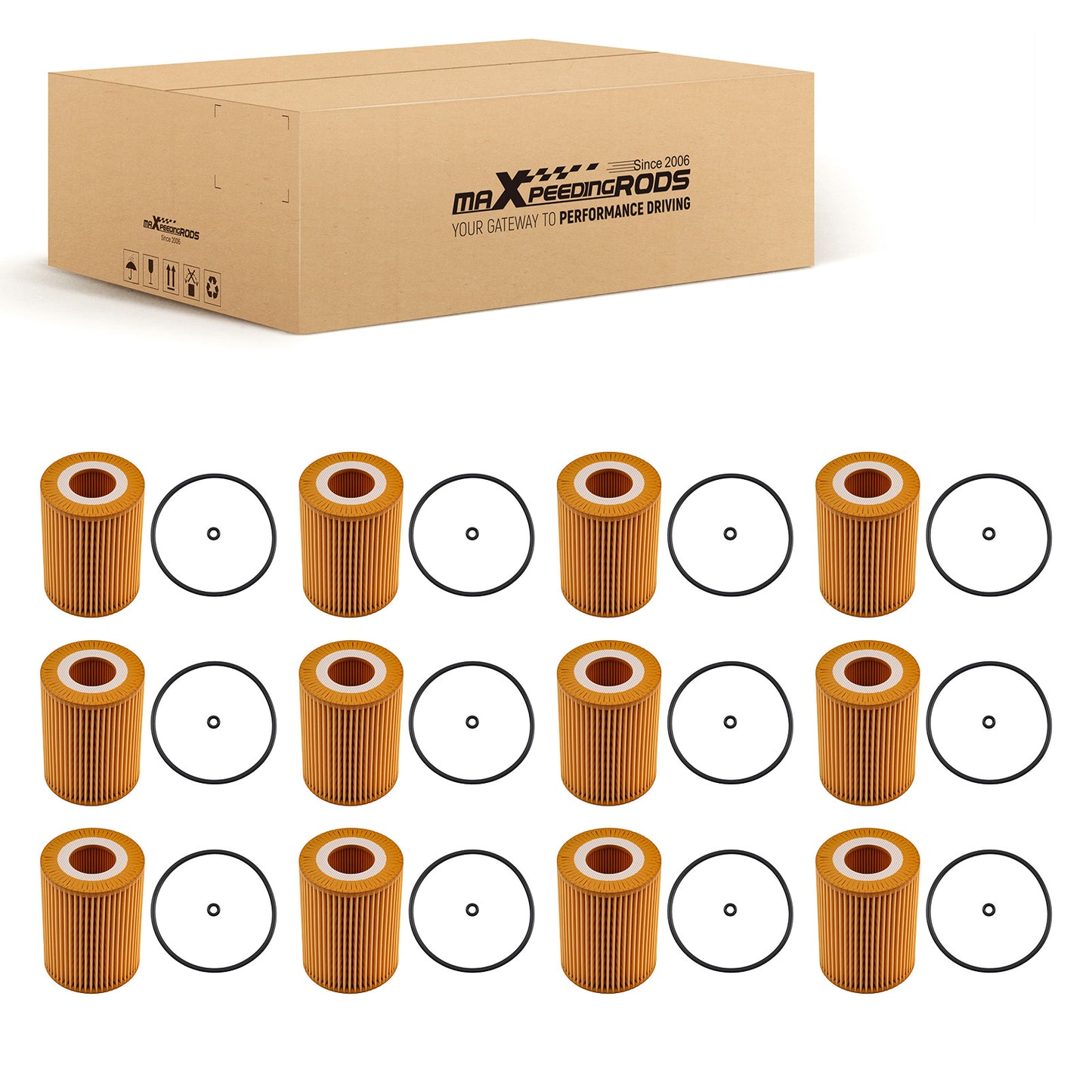12x Oil Filter HU821x compatible For Mercedes-Benz Sprinter 2500 3500 GL350 ML350 E350 R350