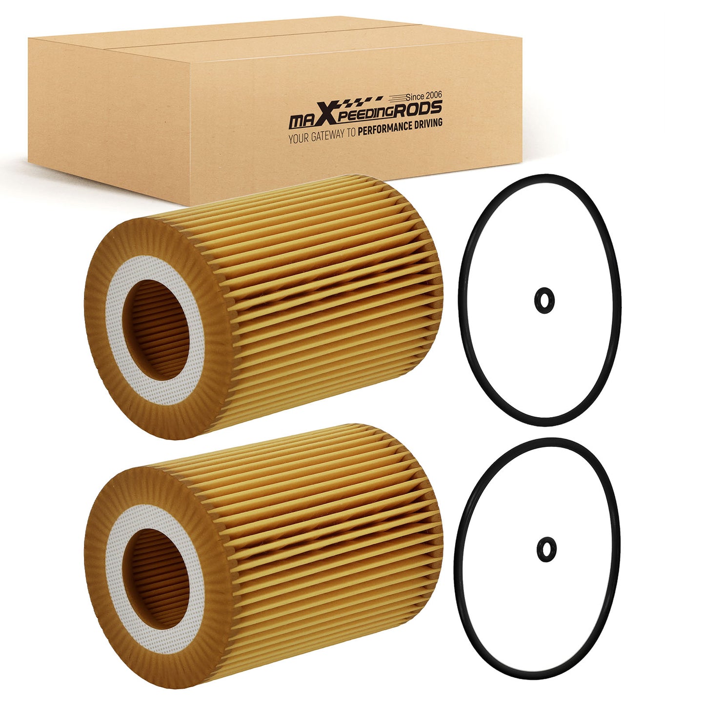 2x Oil Filter HU821x compatible for Mercedes-Benz Sprinter 2500 3500 GL350 ML350 E350 R350