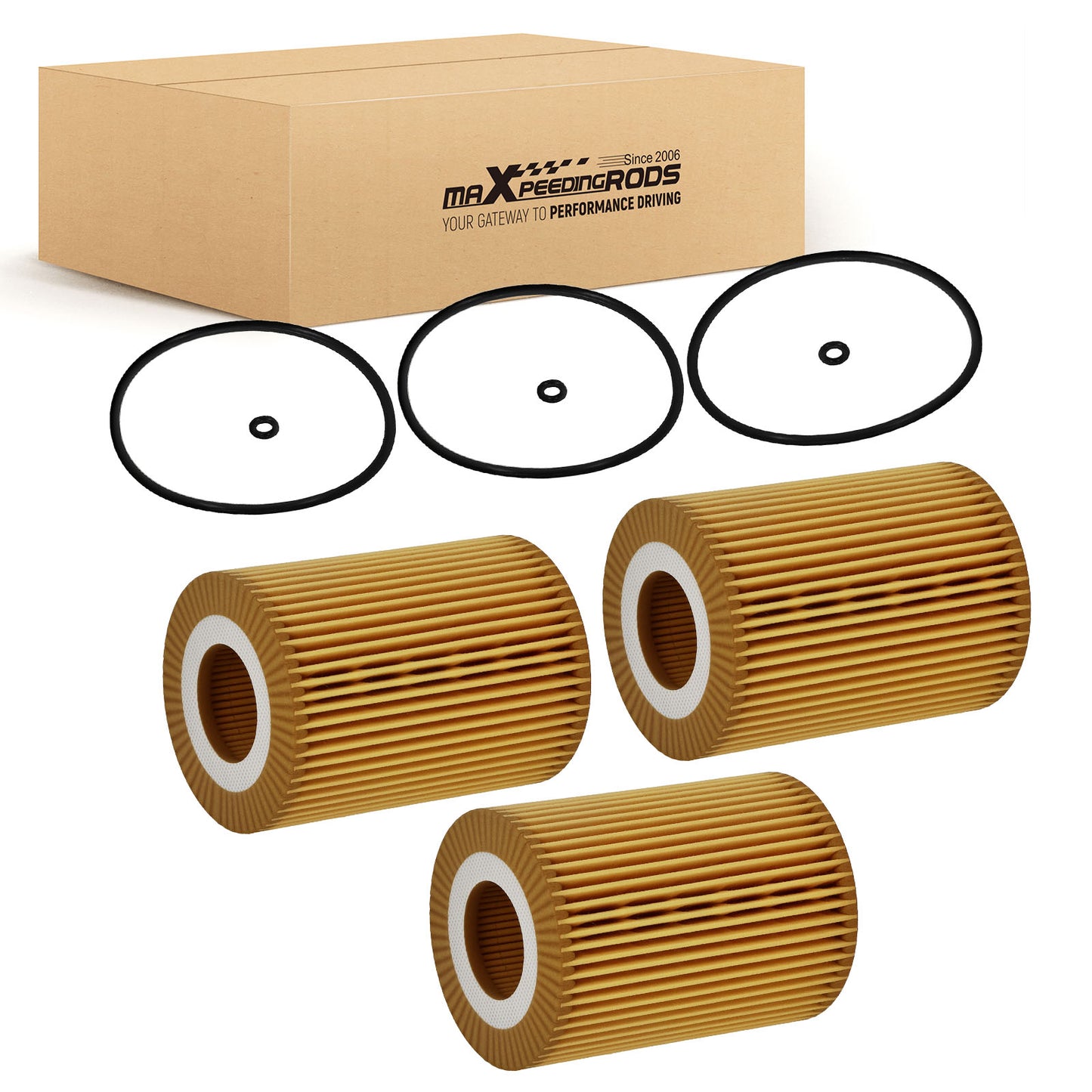 3x Oil Filter HU821x compatible for Mercedes-Benz Sprinter 2500 3500 GL350 ML350 E350 R350