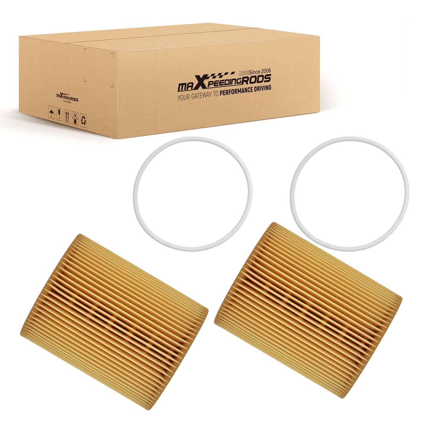 2X New Oil Filter HU925/4y compatible for Volvo S60 S80 XC60 XC70 XC90 V70Land compatible for Rover LR2