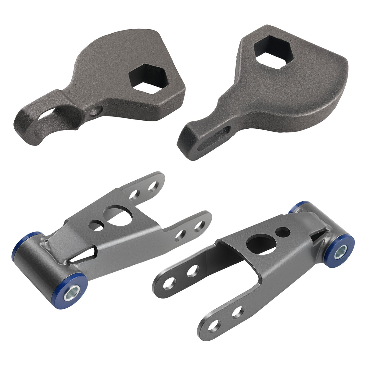 3 Front 2 Rear Lift Kit Torsion Keys Shackle compatible For Dodge Durango 1998-2003