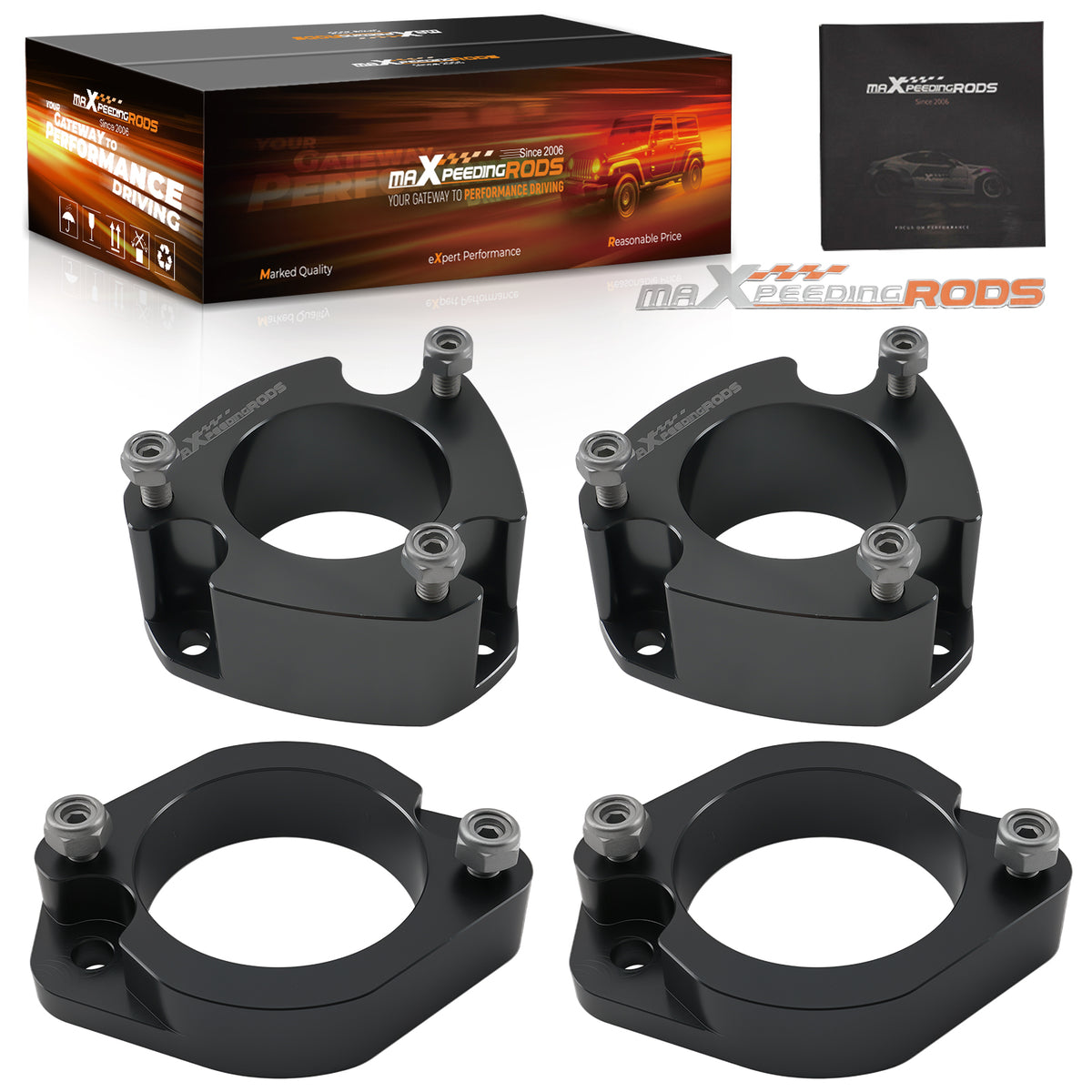 2 Aluminum Level Kit compatible For Honda Element 2003-2011 Front Rear Lift Spacer