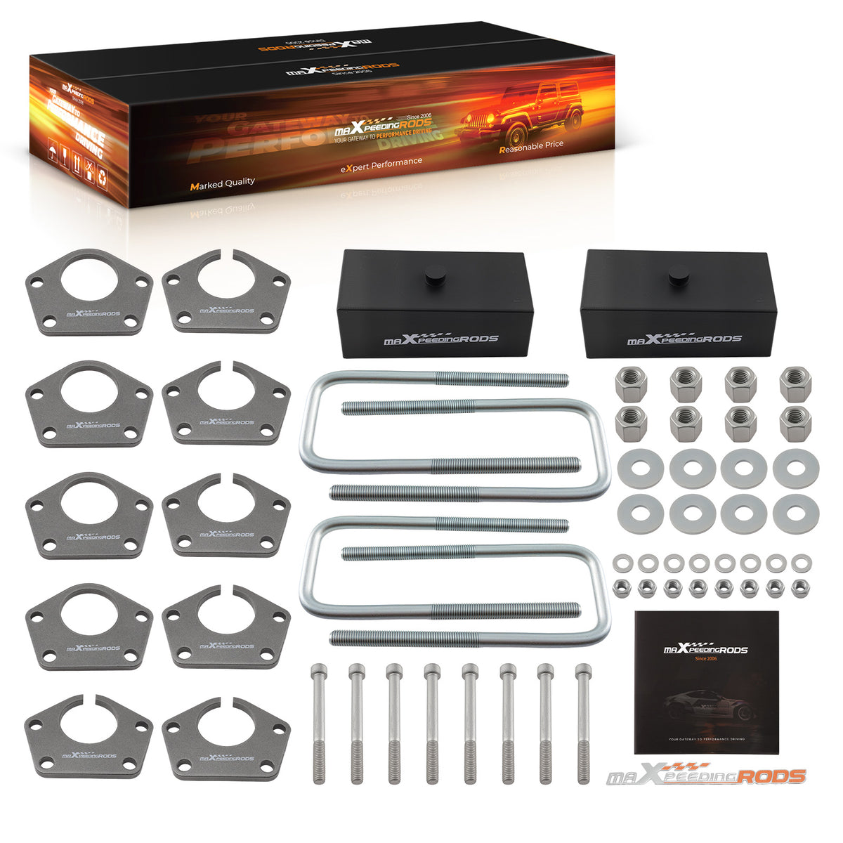 3 2 Lift Kit compatible For Toyota T100 Pick-Up 1986-1995 4WD Front Rear 4x4