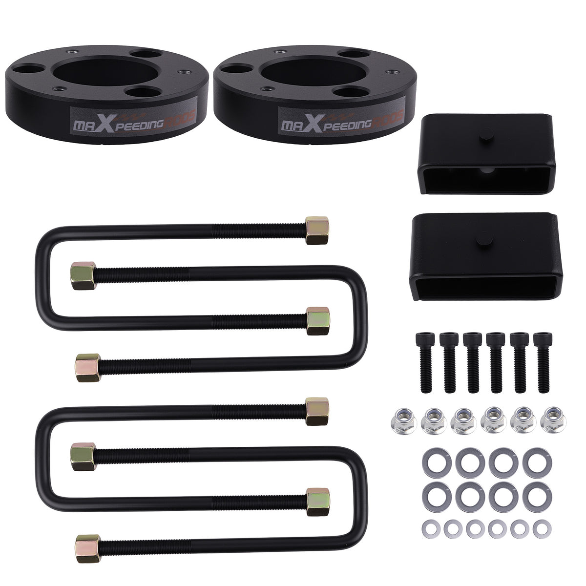 2 Aluminum Block Kit compatible For Nissan Titan 2WD 4WD 04-23 Complete Lift Set