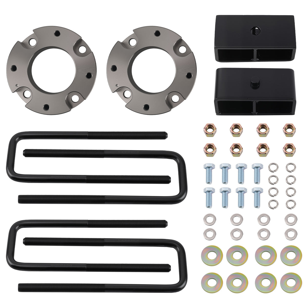 Heavy Duty Lift Kit 3 Front 2 Rear compatible For Toyota Tundra 2007-2021  with Hardware
