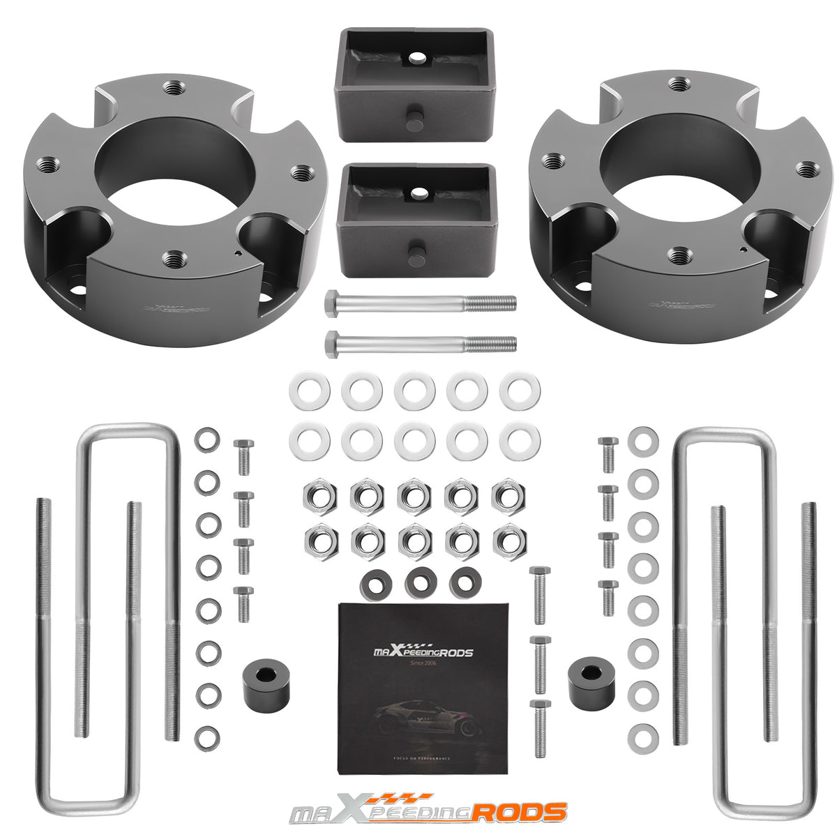 3 Front 3 Rear Lift Kit ForToyota compatible For Tundra 2007-2021  Diff Drop