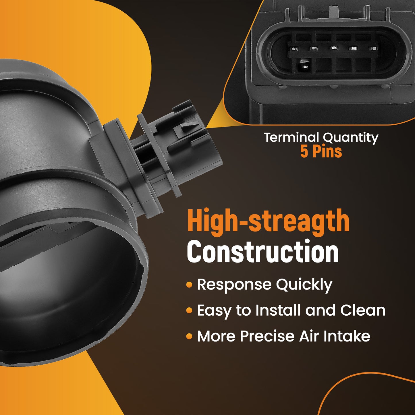 Mass Air Flow Meter compatible For Buick Enclave Cadillac CTS GMC Acadia V6 3.6L 2008-2014