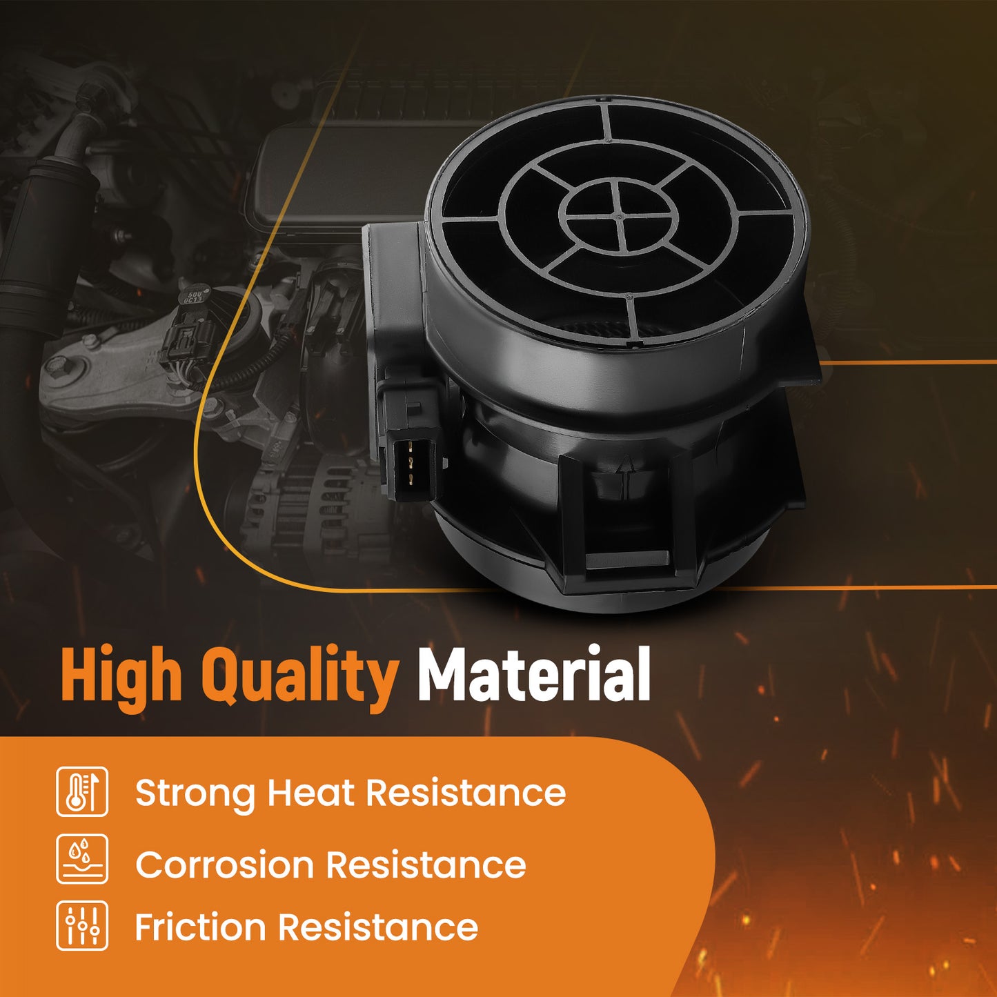 Mass Air Flow Sensor Meter MAF compatible for BMW 325 323 525 E46 3 Series 5WK9605 5WK9608