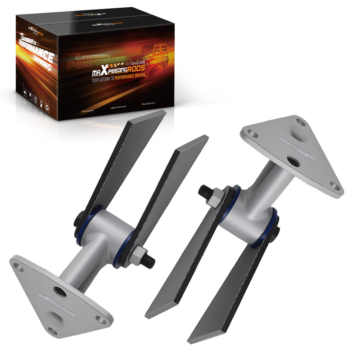 Steel Engine Motor Mount Weld-in compatible For Chevy Engines BBC SBC 350 396 454 Pair