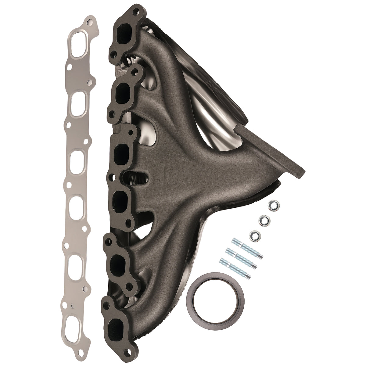 Cast Iron Exhaust Manifold W/Gaskets compatible For Chevrolet Trailblazer 4.2L 2002-2005