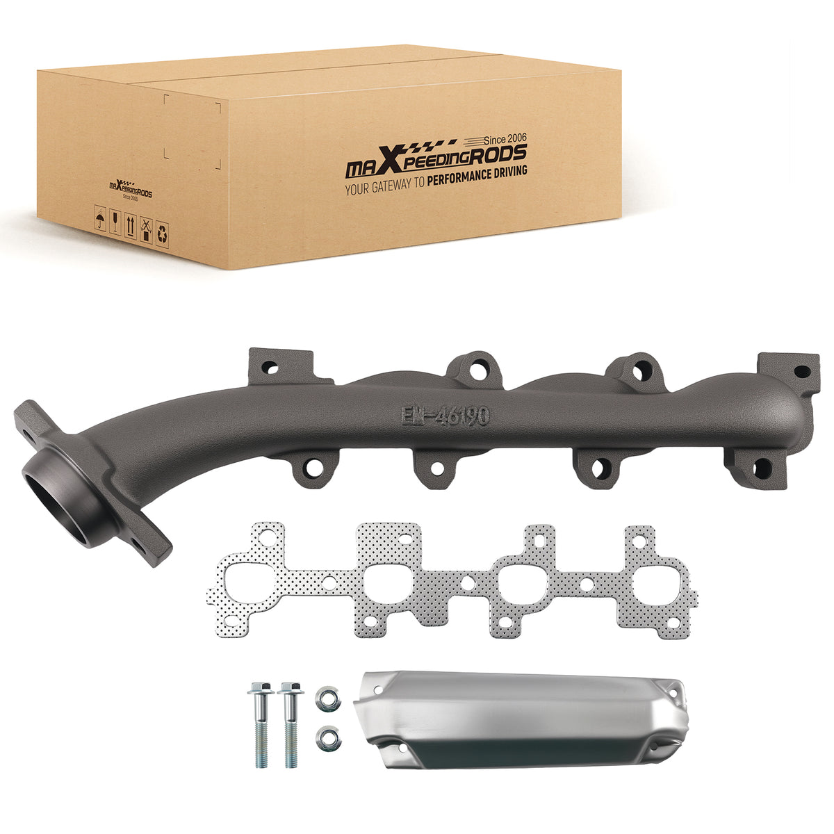 Cast Iron Exhaust Manifold Right compatible For Dodge Dakota compatible For Ram 1500 4.7L 2000-03 674-840