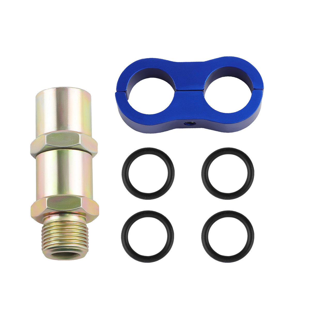 Oil Cooler + Filter Relocation Kit Fit For Universal 13 Row An10 Engine Sliver