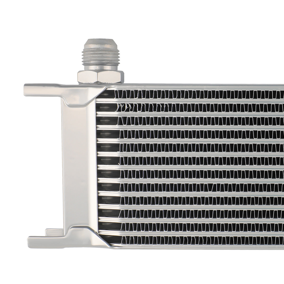 Oil Cooler + Filter Relocation Kit Fit For Universal 13 Row An10 Engine Sliver