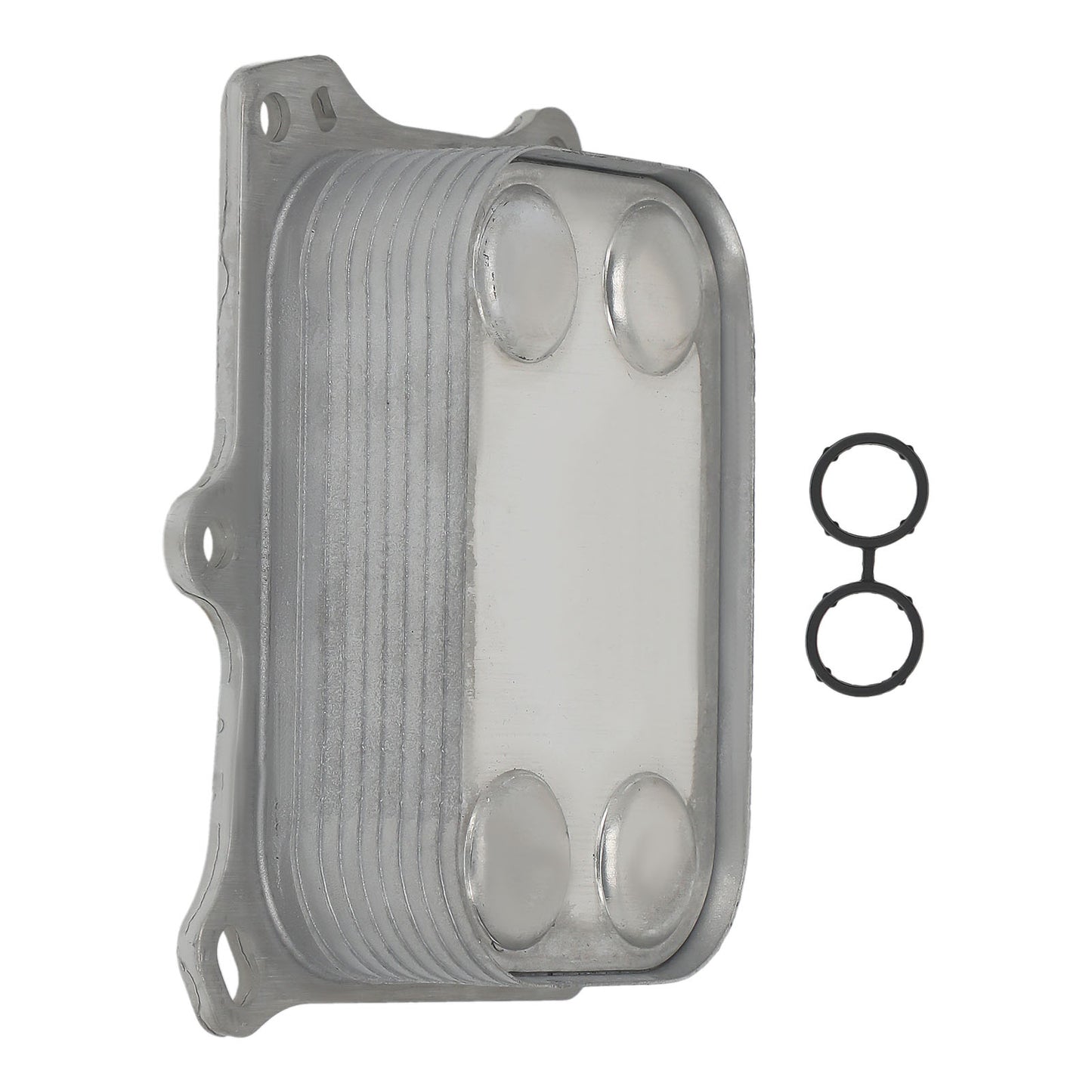 Silver Engine Oil Cooler compatible for Dodge Dart compatible for Fiat 500 1.4L 12-16 55236756 w/ Gasket