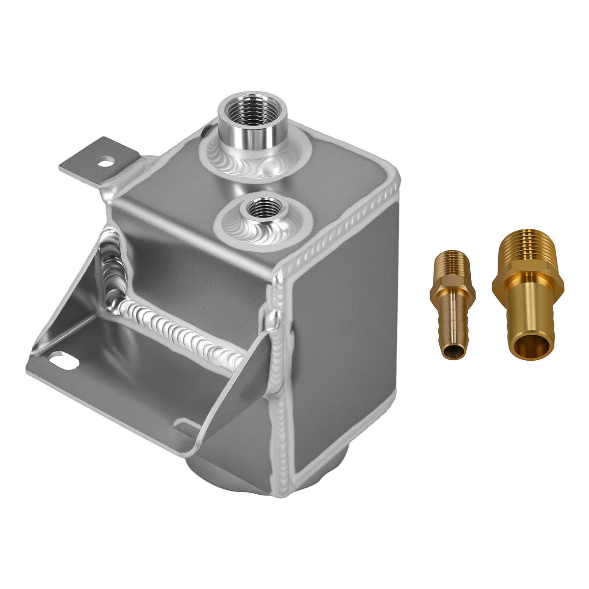 Aluminum Power Steering Fluid Reservoir Fill Tank compatible For Ford F150 Heritage 97-04