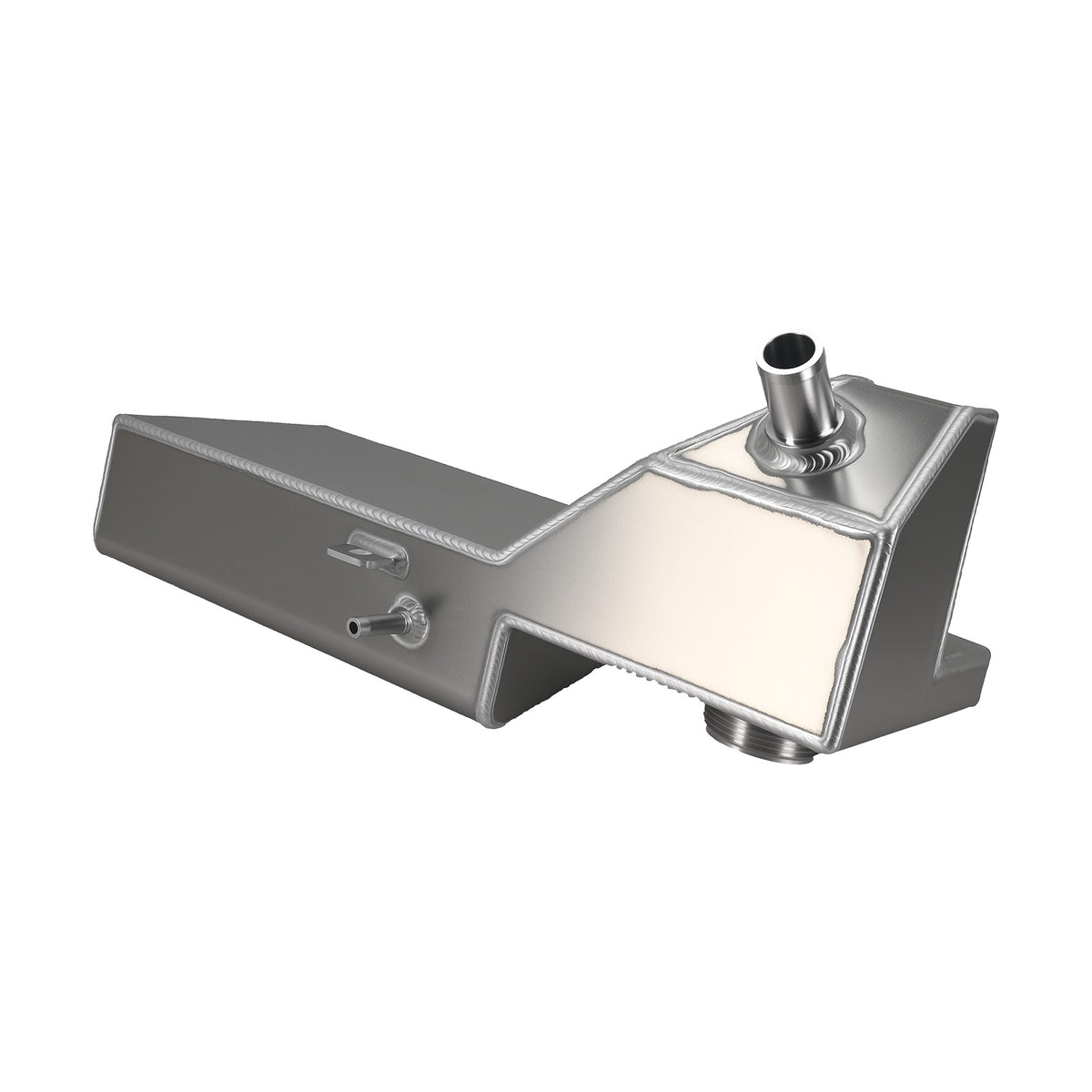 Silver Aluminum Coolant Expansion Overflow Tank compatible For Ford Mustang 4.6L V8 1996-04