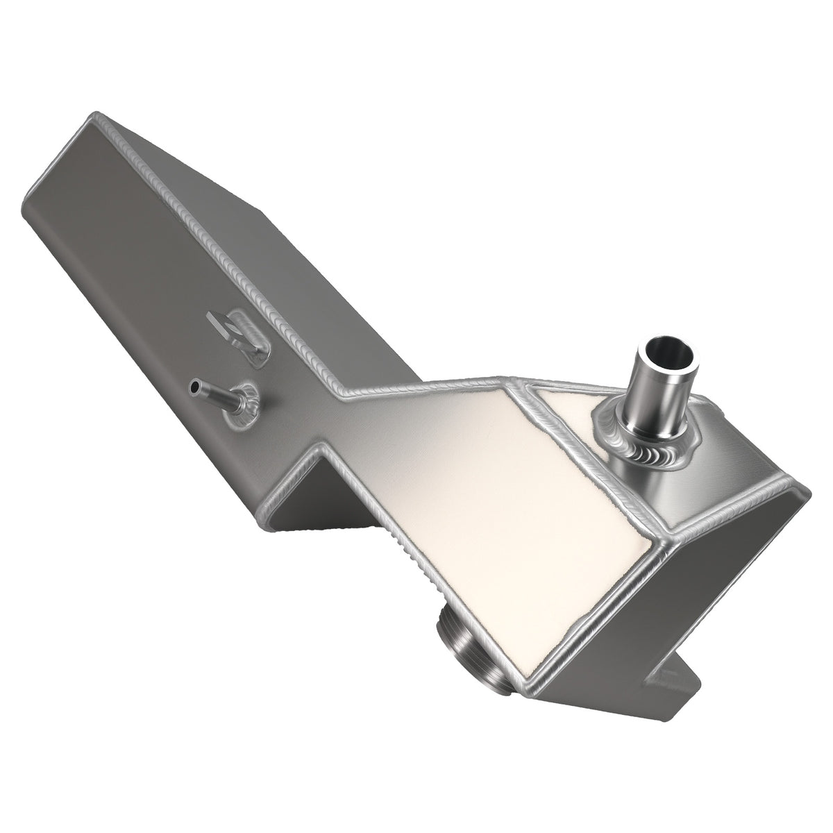 Silver Aluminum Coolant Expansion Overflow Tank compatible For Ford Mustang 4.6L V8 1996-04