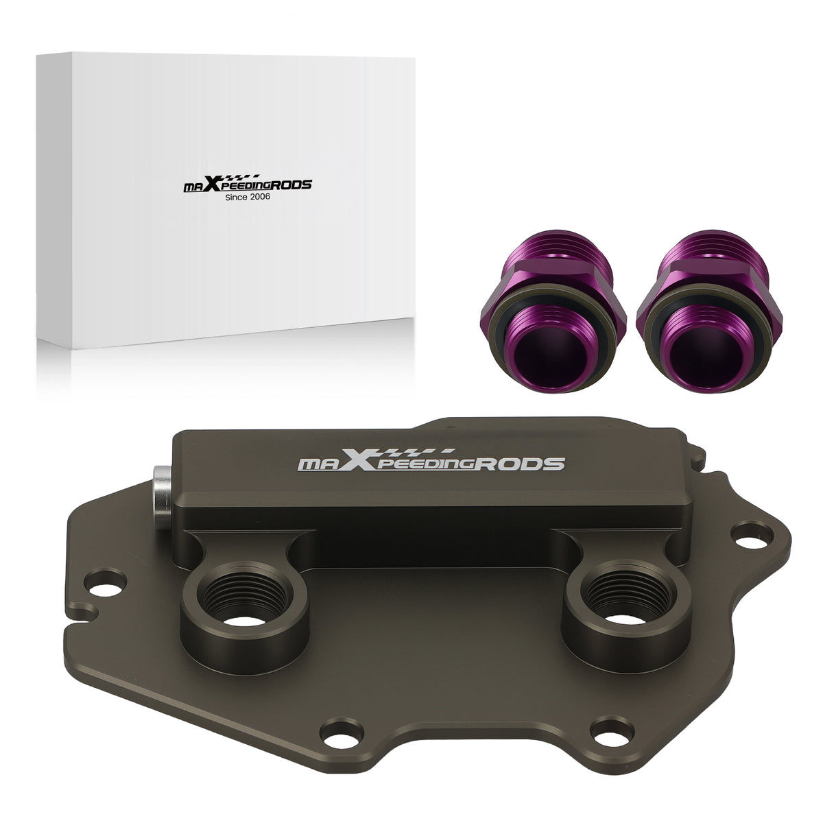 AN10 Adapter Oil Filter Thermostatic compatible For BMW 325 330 G20 G38 2019+ Purple