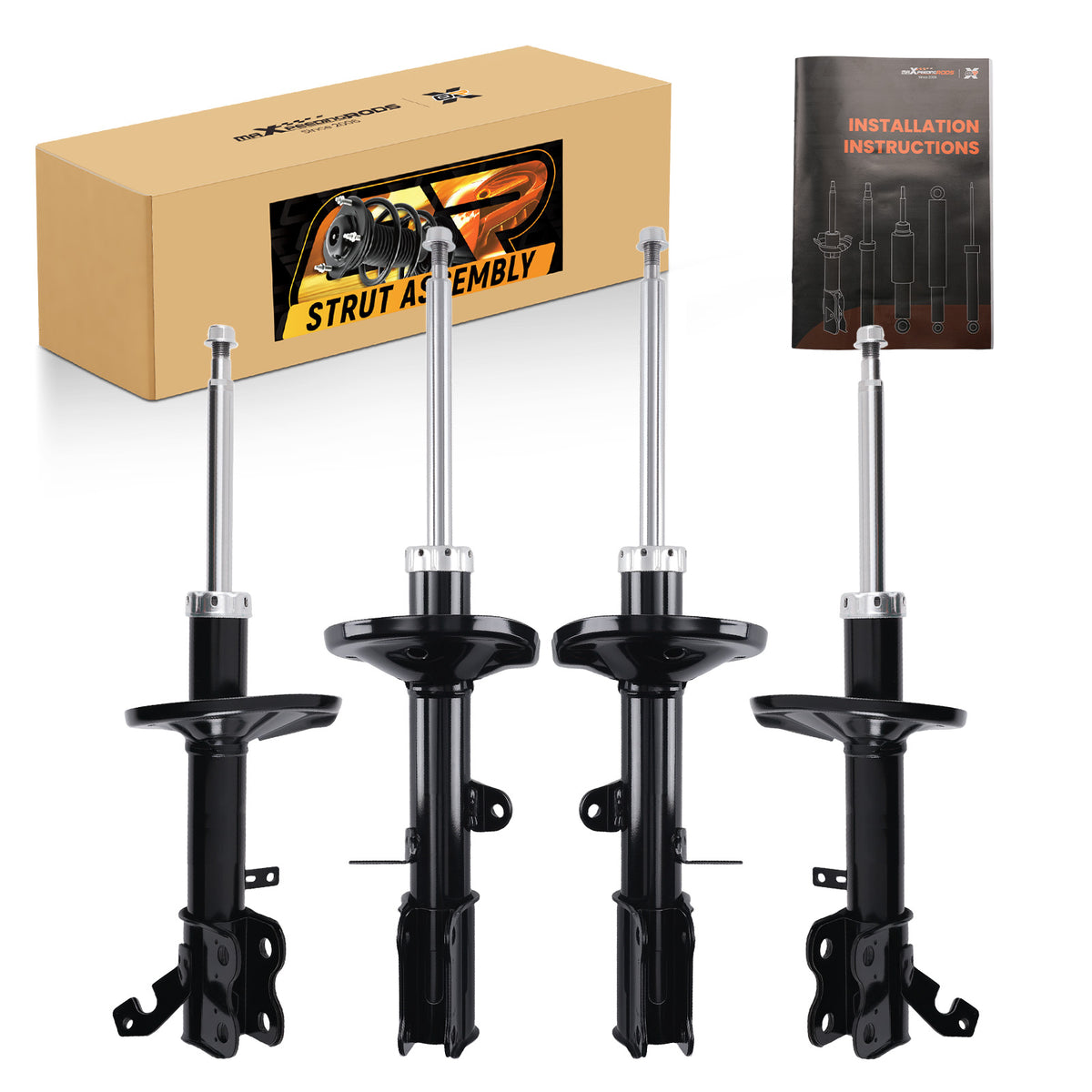 4pcs Front Rear Struts Shocks compatible For Toyota Corolla 1993-2002 compatible For Chevy Prizm compatible For Geo Prizm