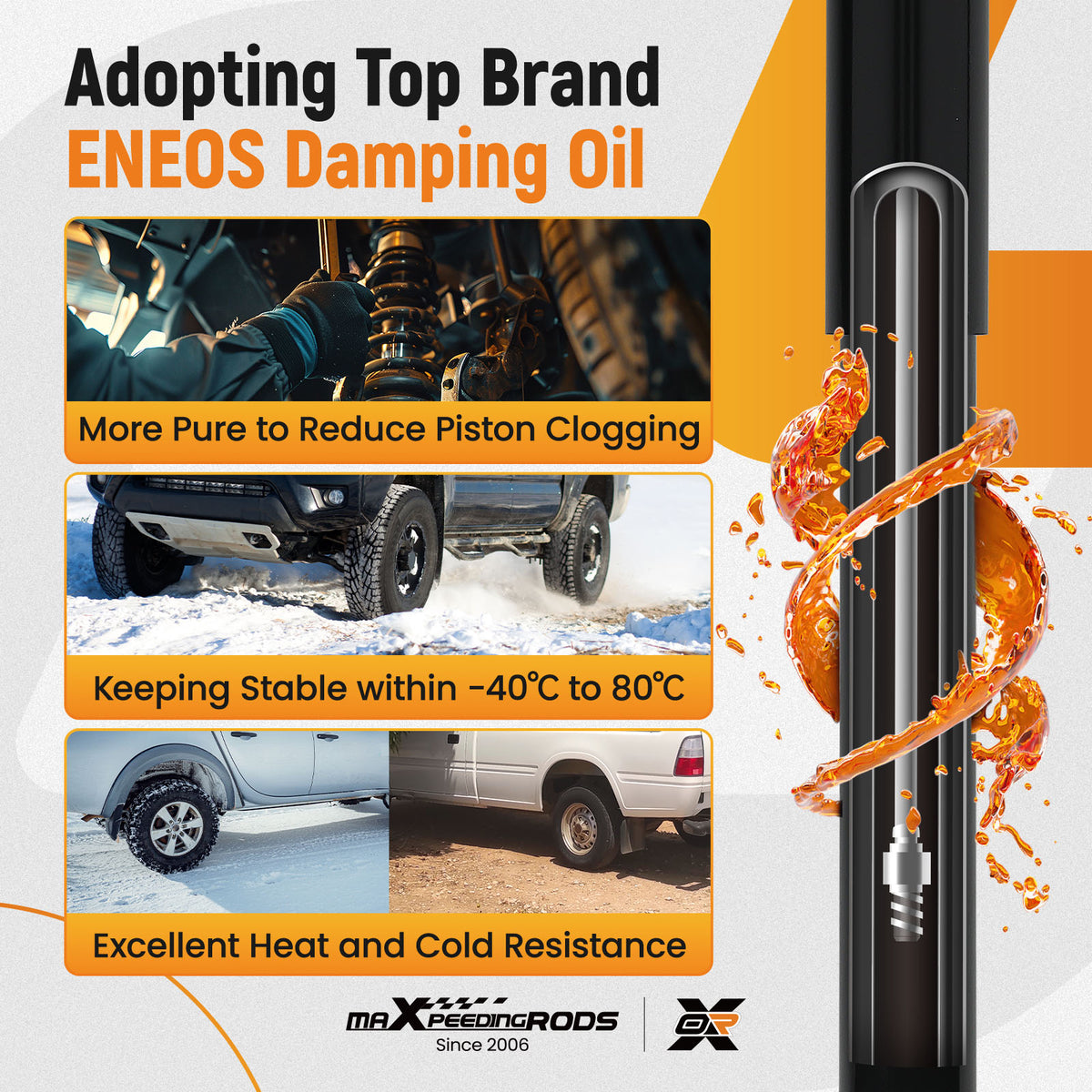 Pair Rear Shock Absorbers Kit 344428 compatible For Toyota 4Runner 1984-1989 Pickup compatible For Tacoma