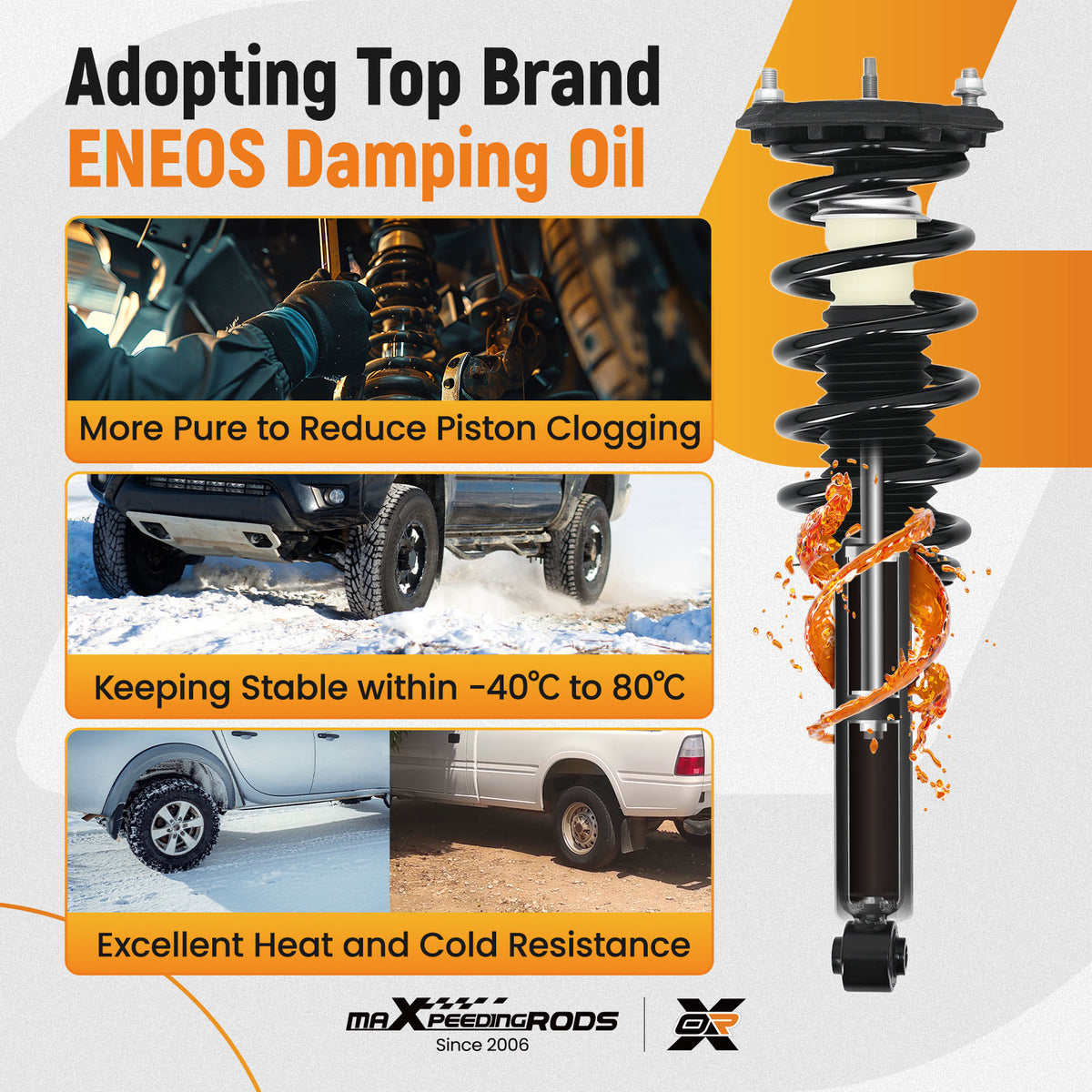Quick Complete Rear Struts Assembly compatible For Infiniti I30 2000-2001 I35 2002-2004