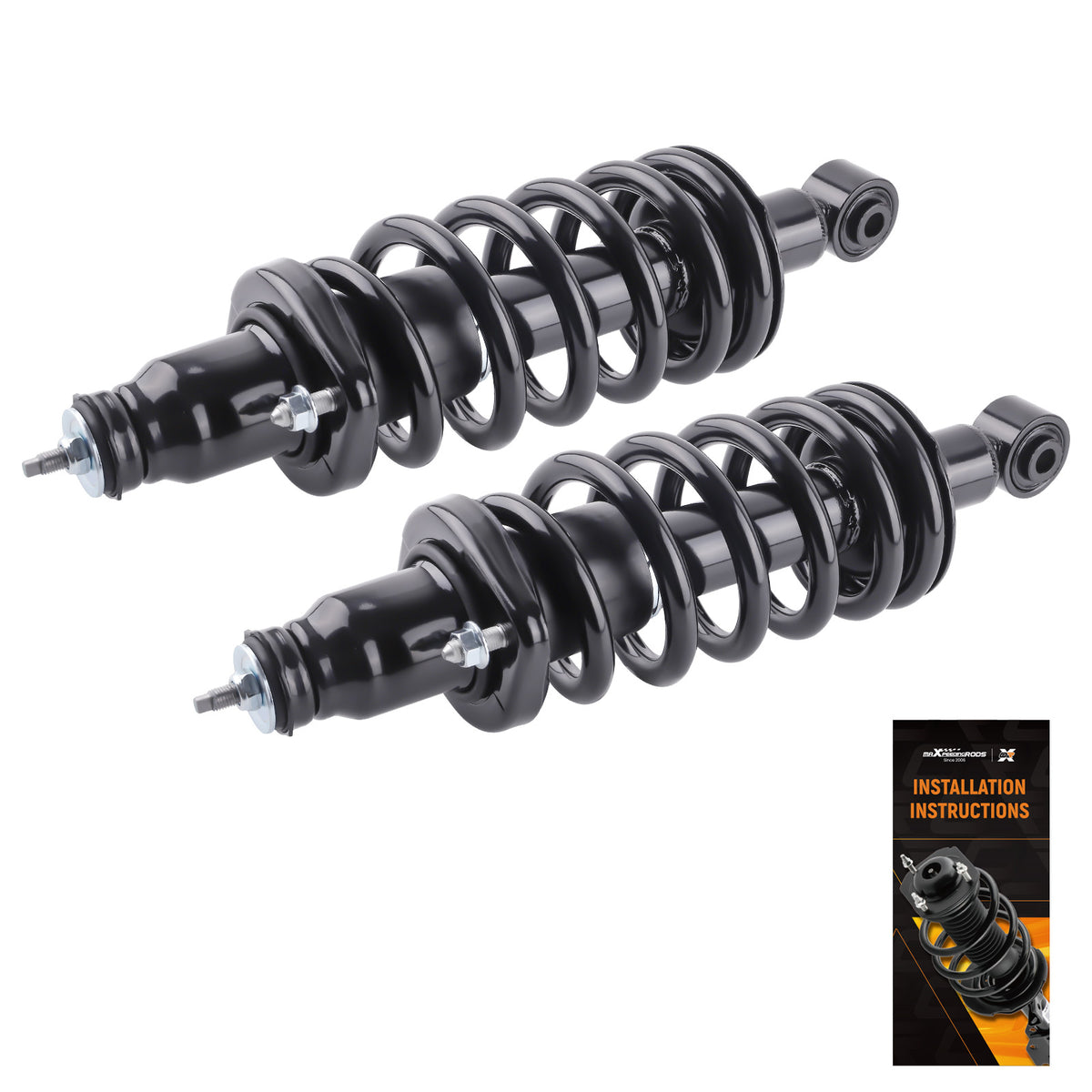 2pcs Rear Complete Strut w/SpringMounts Assembly compatible For Honda CR-V 2000-2006