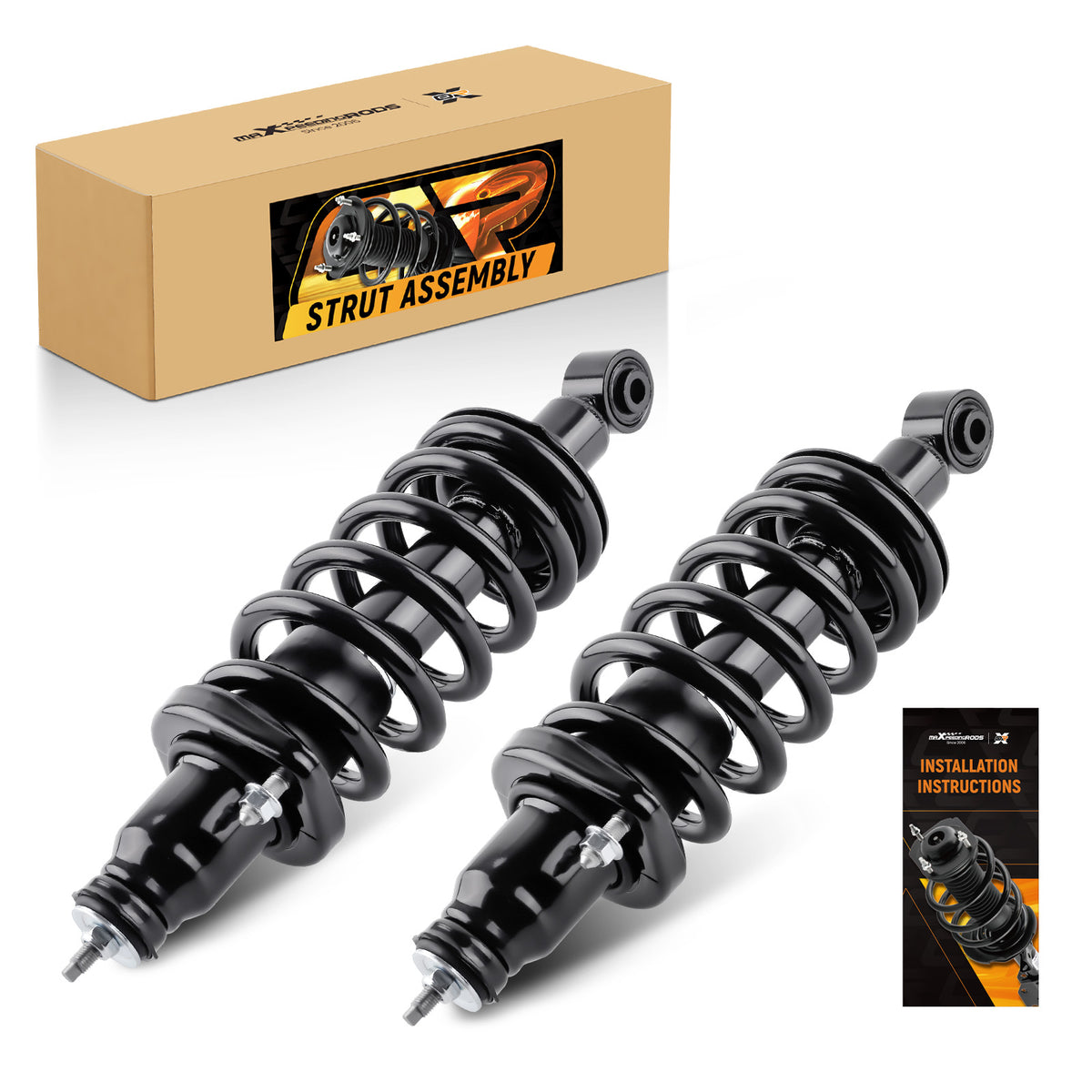 2pcs Rear Complete Strut w/SpringMounts Assembly compatible For Honda CR-V 2000-2006