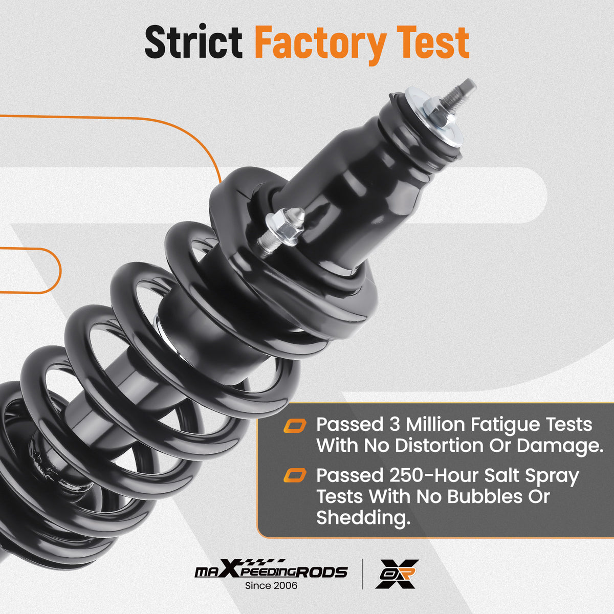 2pcs Rear Complete Strut w/SpringMounts Assembly compatible For Honda CR-V 2000-2006