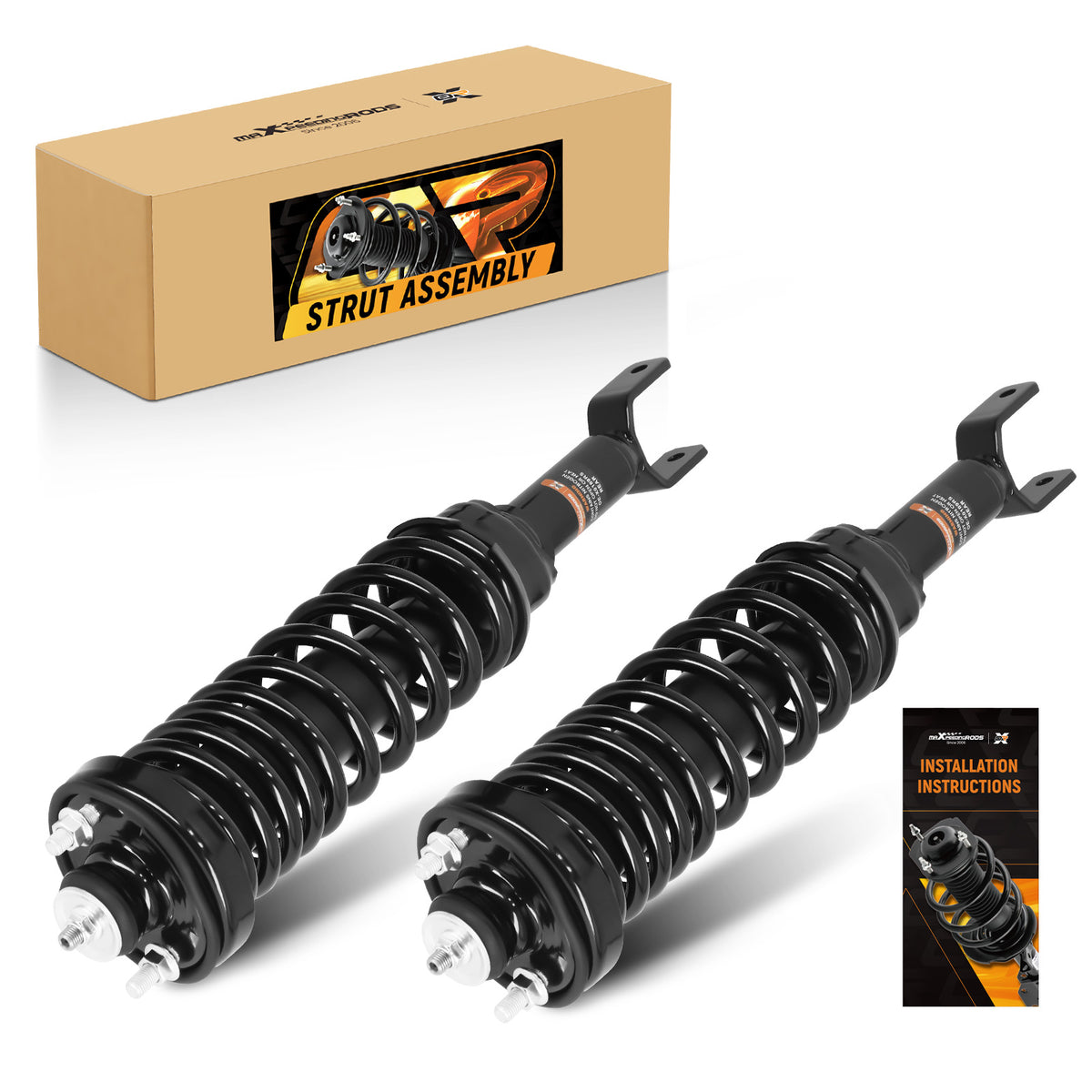 2x Rear Complete Struts Shock w/Coil Spring Assembly For 1992-1995 compatible For Honda Civic