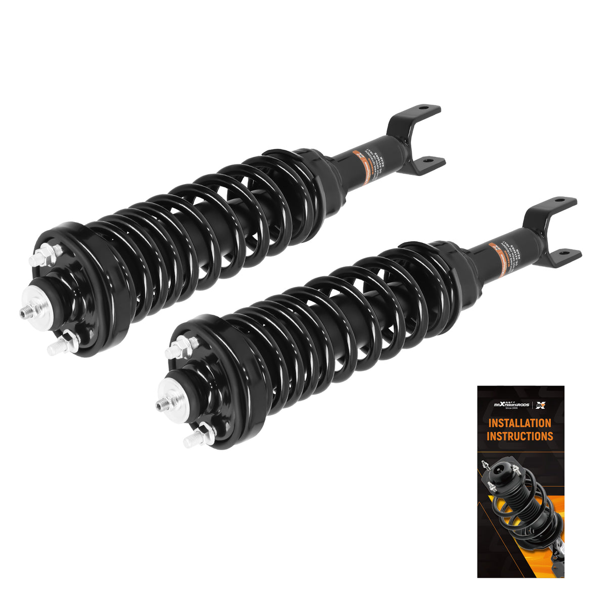 2x Rear Complete Struts Shock w/Coil Spring Assembly For 1992-1995 compatible For Honda Civic