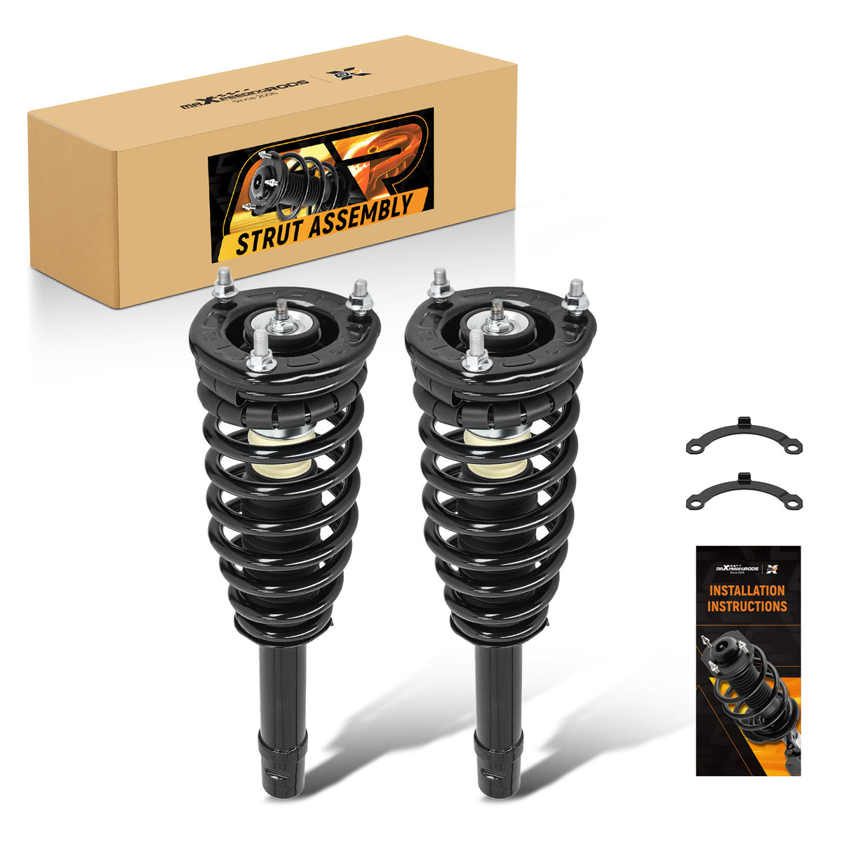 2pcs Front Struts w/Springs Suspension compatible For Kia Optima Magentis 2001 - 2006
