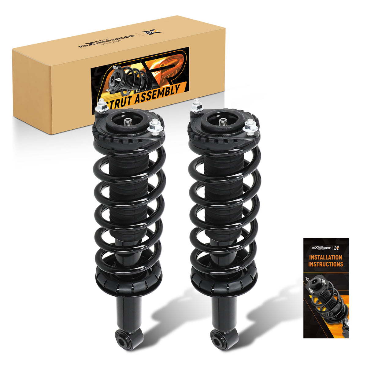 2pcs Rear Complete Shock Struts Coil Spring Assembly compatible For Subaru Legacy 2005-2009