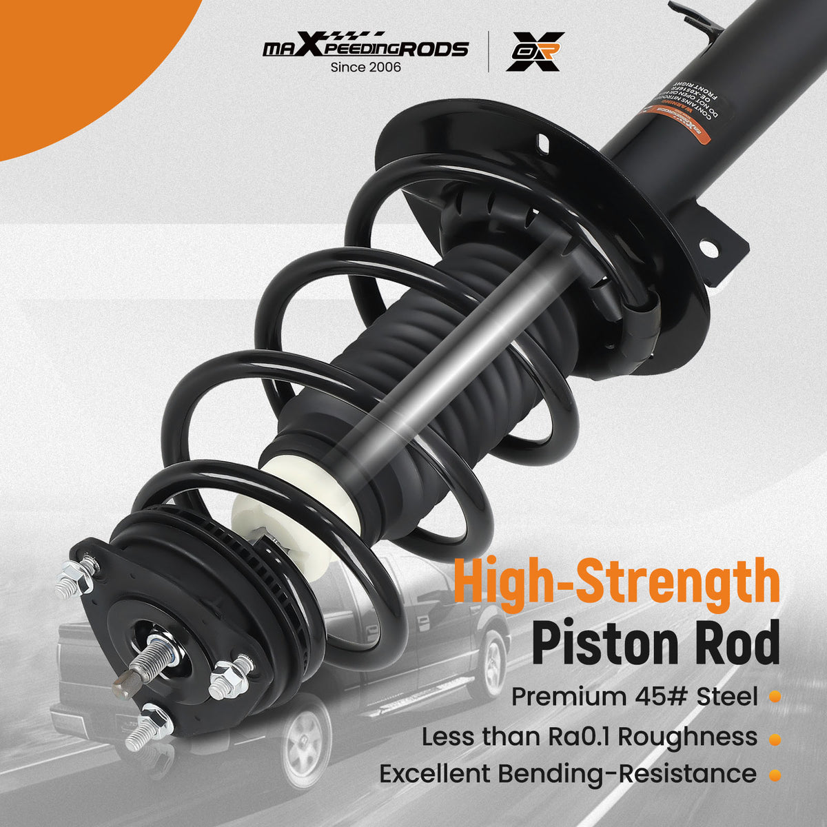Pair Front Complete Shock Struts Assembly For 2008-2011 compatible For Ford Focus 272257 272258