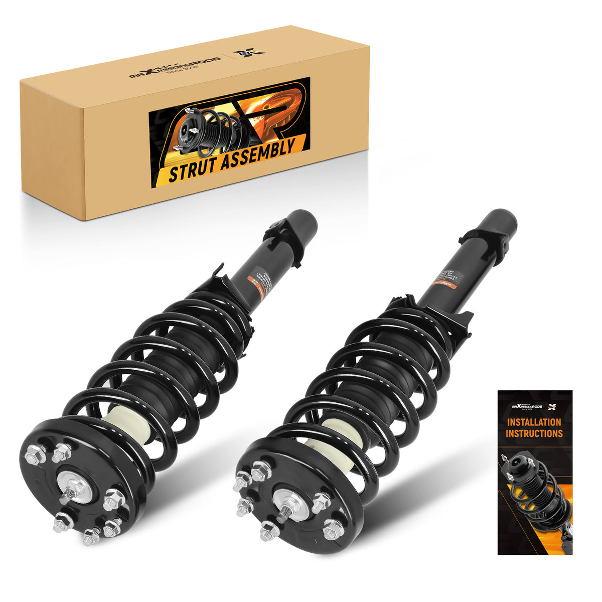 2pcs Front Struts w/Coil Springs Assembliy compatible For Acura TSX 2009 2010 2011 2012