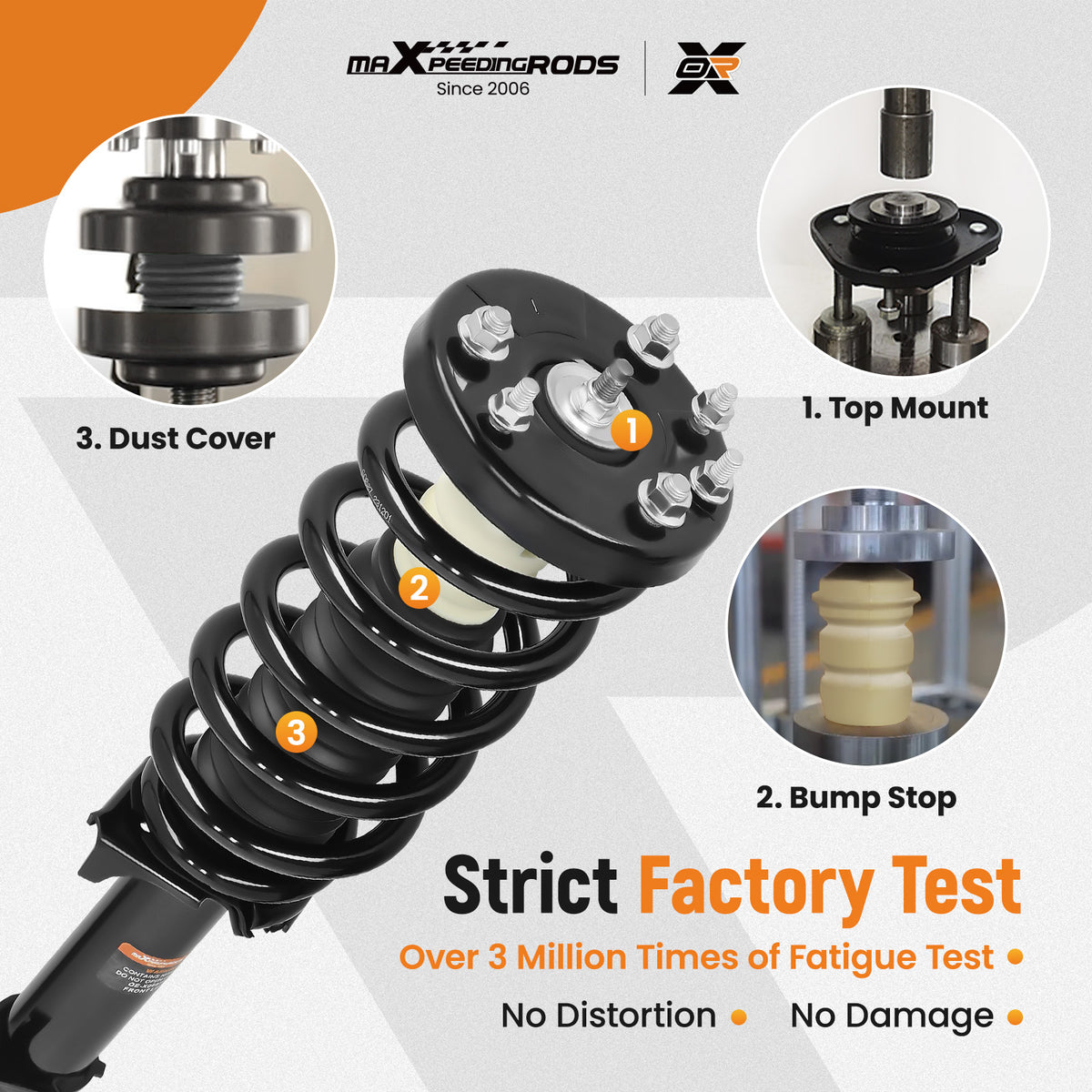 2pcs Front Struts w/Coil Springs Assembliy compatible For Acura TSX 2009 2010 2011 2012